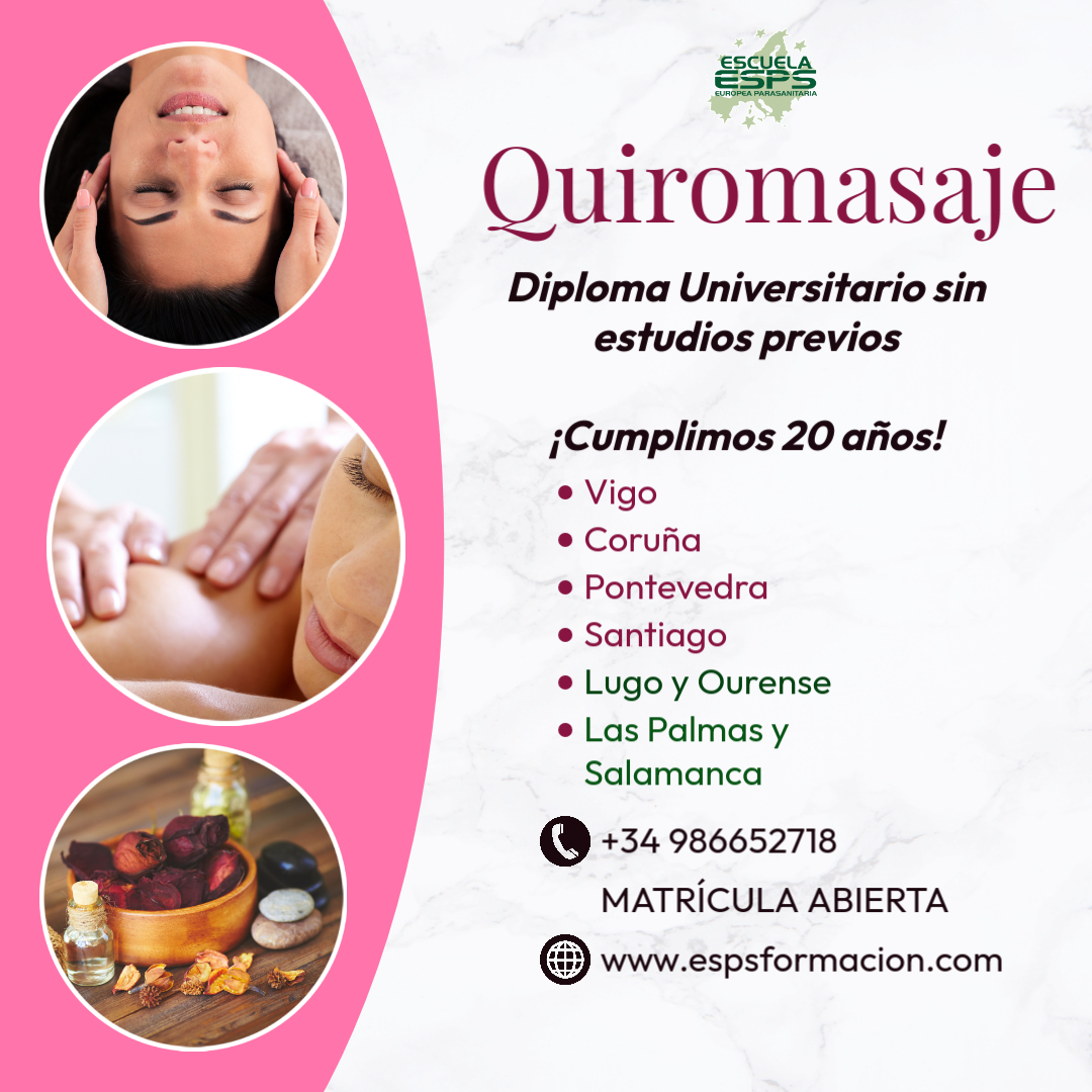 Curso de Quiromasaje en Vigo
